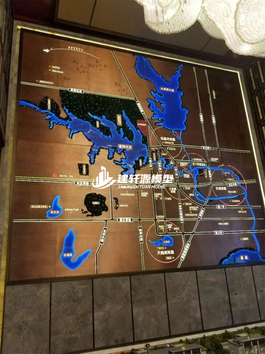 站前区域壁挂模型制作