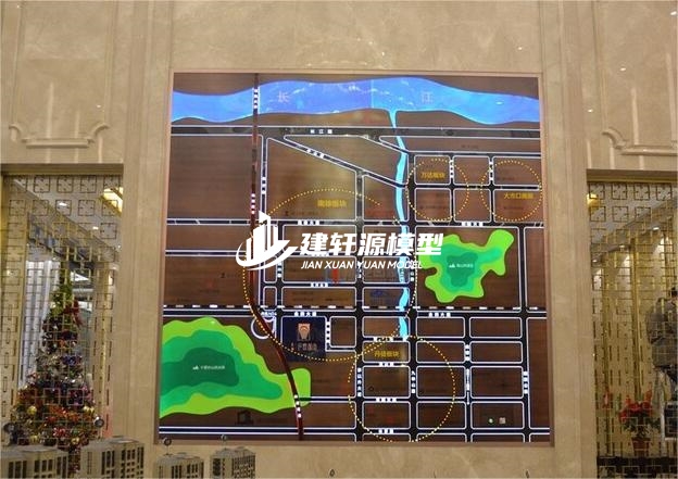 站前区域壁挂模型